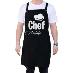 Best Hediye - Keten Siyah Masterchef Mutfak Önlüğü (1)