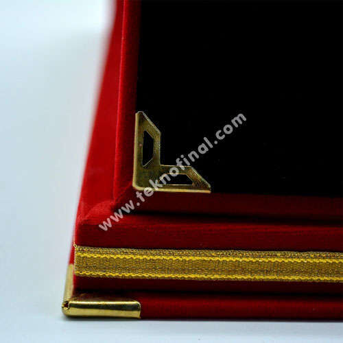 Kırmızı Kadife Albüm Plaket - 3