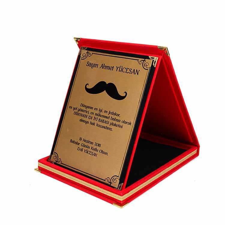 Kırmızı Kadife Albüm Plaket - 4