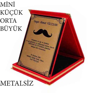 Kırmızı Kadife Albüm Plaket - 1