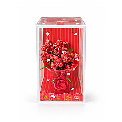 Kırmızı Mini Çiçek Buketi - 12'li Kutulu Set - NobbyStar (1)