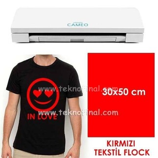 Kırmızı Tekstil Flock (30x50cm) - 1