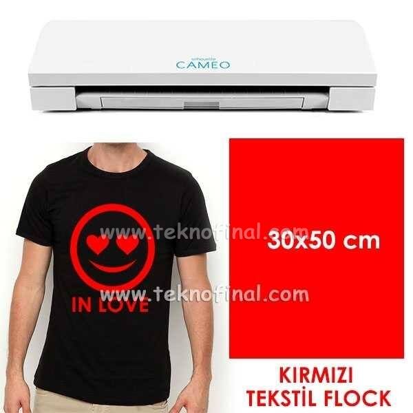 Kırmızı Tekstil Flock (30x50cm) - 1
