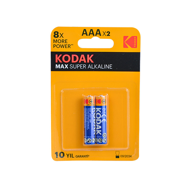 Kodak 8X Power Alkaline İnce Kalem Pil - AAAX2 - 1