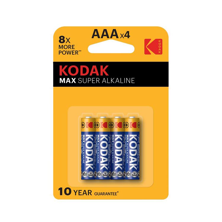 Kodak 8X Power Alkaline İnce Kalem Pil - AAAx4