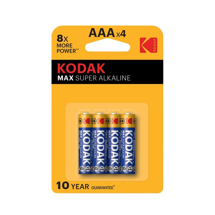 Kodak 8X Power Alkaline İnce Kalem Pil - AAAx4 - 1