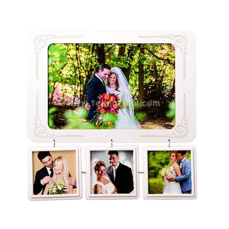 Vıntage 3+1 Kolaj Çoklu Fotoğraf Çerçevesi 26,5X26,5 Cm - 4