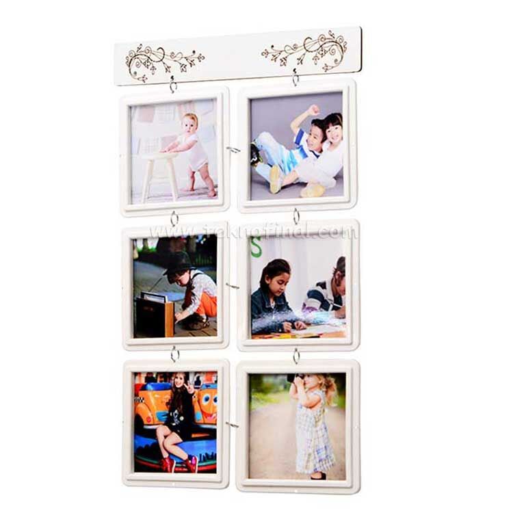Vıntage 6'lı Kolaj Çoklu Dikey Fotoğraf Çerçevesi 18X30 Cm - 1