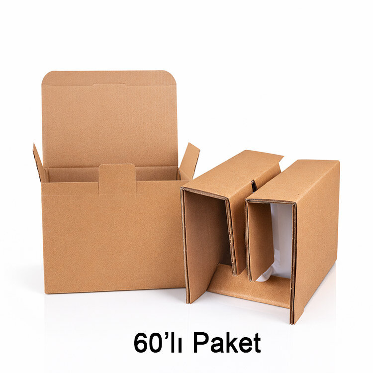 Korunaklı Kırılmaz Kupa Kutusu - 60'lı Paket - 1