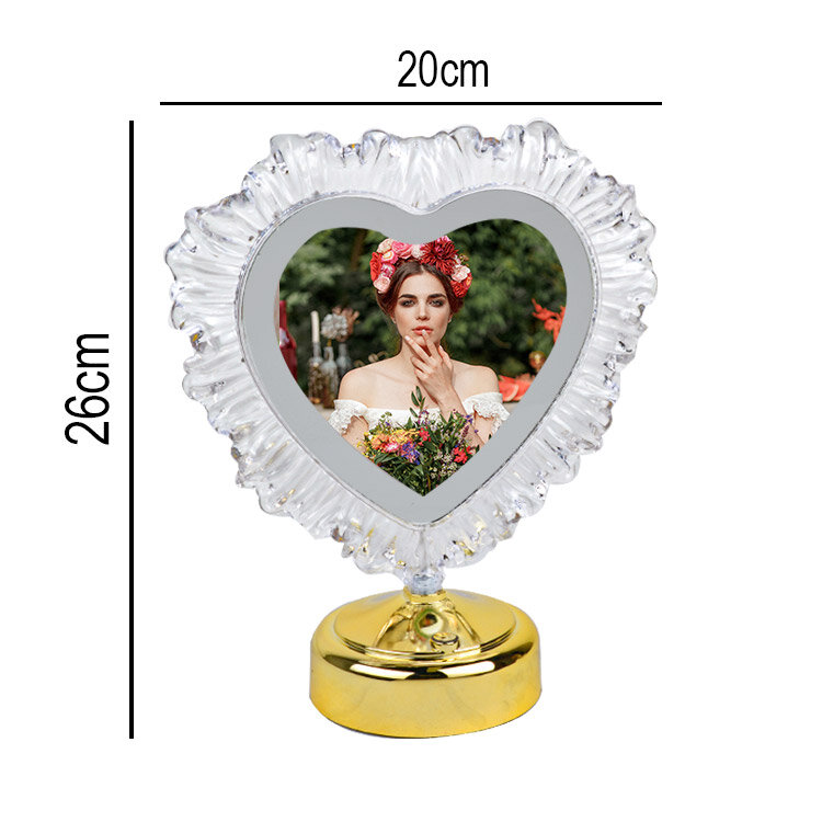 Kristal Kalpli Ledli Fotoğraf Çerçevesi - 20x26cm - 3