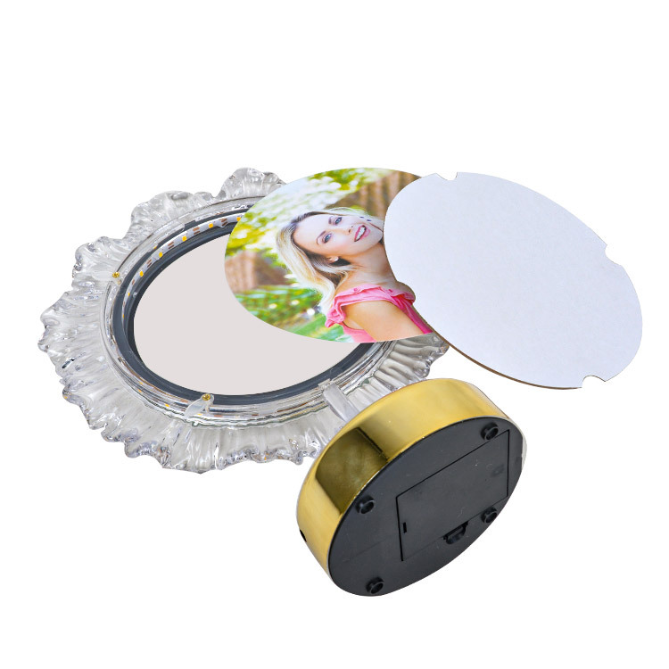 Kristal Yuvarlak Ledli Fotoğraf Çerçevesi - 20x26cm - 7