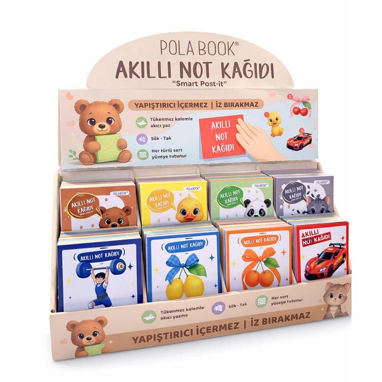 Kutulu Akıllı Not Kağıdı 7x7cm 100 Sayfa Yapışkansız Post-it - 48 Adet - 1