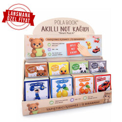 Kutulu Akıllı Not Kağıdı 7x7cm 100 Yaprak Yapışkansız Post-it - 48 Adet - Polabook