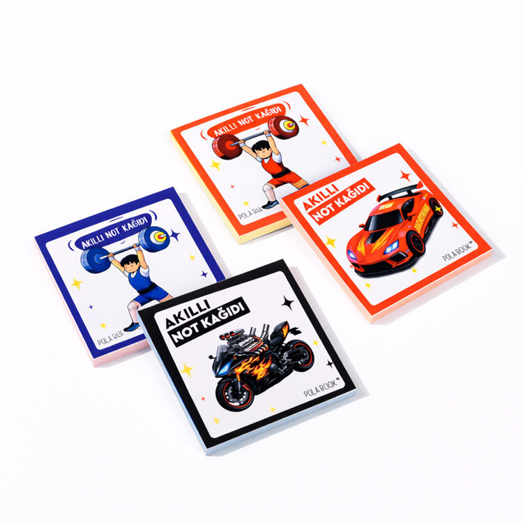 Kutulu Akıllı Not Kağıdı 7x7cm 50 Sayfa Yapışkansız Post-it - 80 Adet - 6