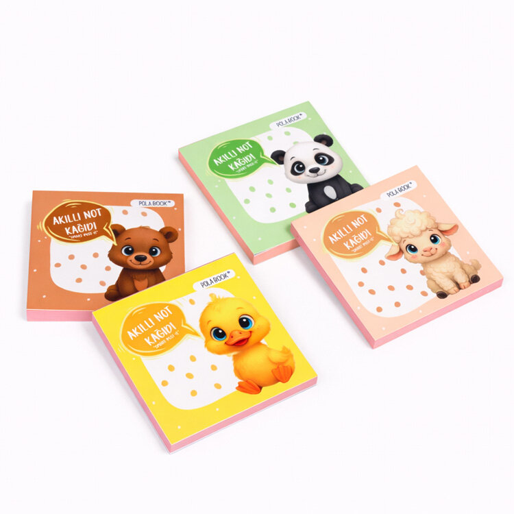 Kutulu Akıllı Not Kağıdı 7x7cm 50 Yaprak Yapışkansız Post-it - 80 Adet - 5