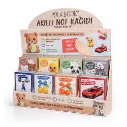 Kutulu Akıllı Not Kağıdı 7x7cm 50 Yaprak Yapışkansız Post-it - 80 Adet - Polabook