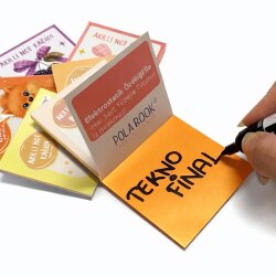 Kutulu Akıllı Not Kağıdı 7x7cm 50 Yaprak Yapışkansız Post-it - 80 Adet - 4