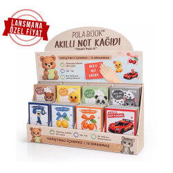 Kutulu Akıllı Not Kağıdı 7x7cm 50 Yaprak Yapışkansız Post-it - 80 Adet - Polabook