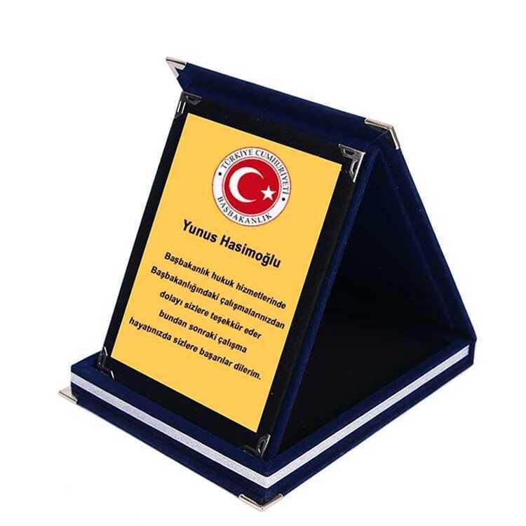 Lacivert Kadife Albüm Plaket