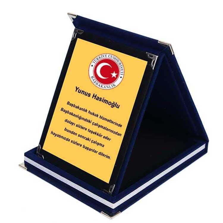 Lacivert Kadife Albüm Plaket