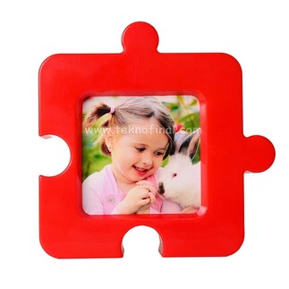 Large Large Puzzle Photo Frame Magnet - Thumbnail