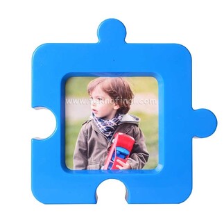 Large Large Puzzle Photo Frame Magnet - Thumbnail