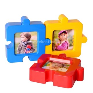 Large Large Puzzle Photo Frame Magnet - Thumbnail
