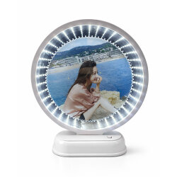 Led Işıklı 3D Yuvarlak Fotoğraflı Sihirli Ayna - 7