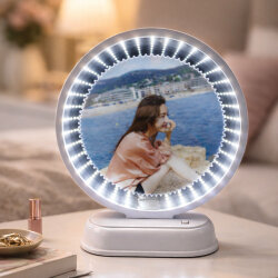 Led Işıklı 3D Yuvarlak Fotoğraflı Sihirli Ayna - NobbyStar (1)