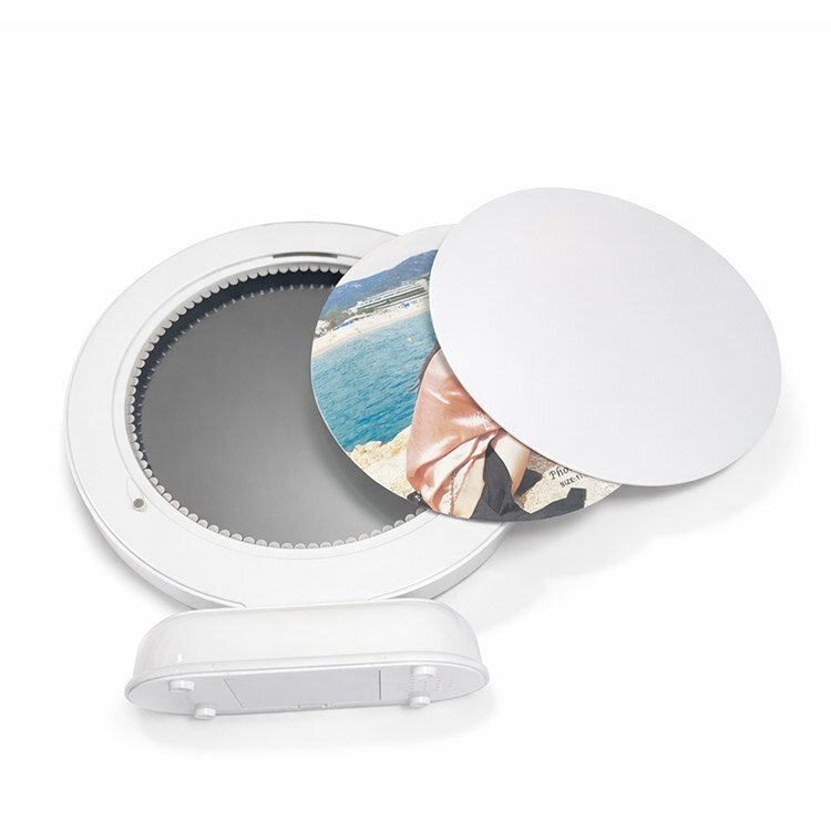 Led Işıklı 3D Yuvarlak Fotoğraflı Sihirli Ayna - 5