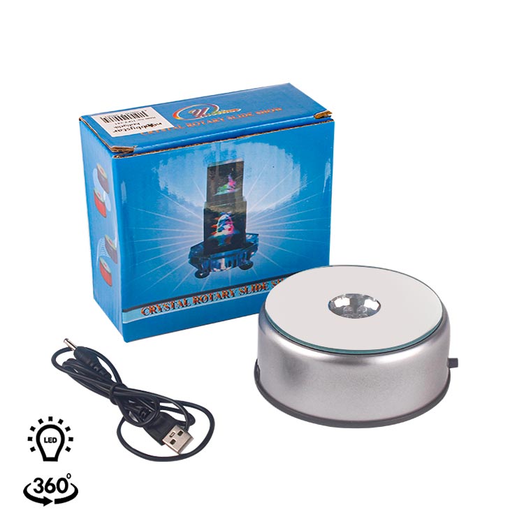 Led Işıklı Dönen Stand - 10,5cm - 1