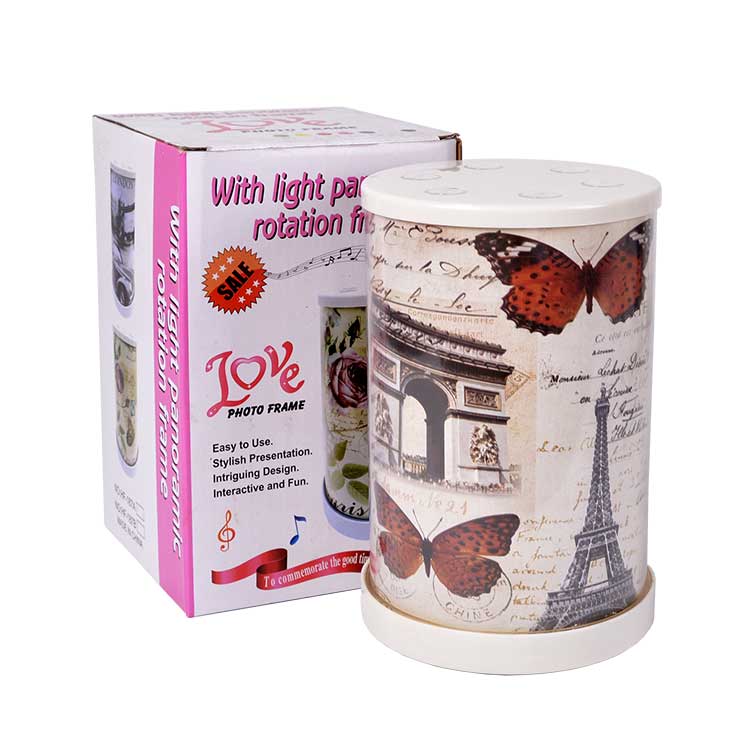 Led Işıklı Dönen Silindir Fotoğraf Çerçevesi - 3