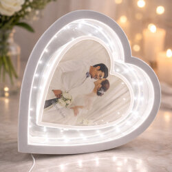 Led Işıklı Fotoğraflı Kalpli Büyük Sihirli Ayna - NobbyStar (1)