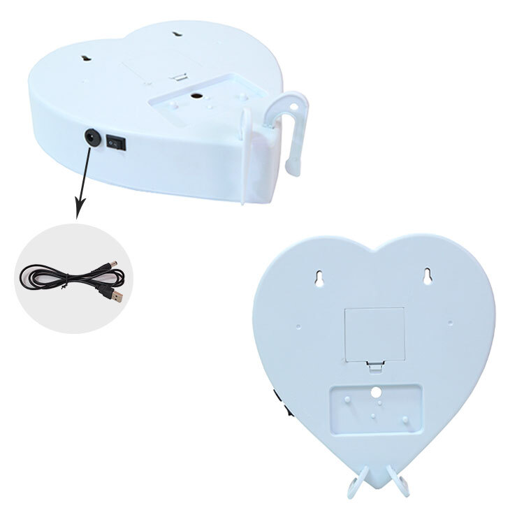 Led Işıklı Güllü Kalpli Fotoğraf Çerçeve - 8