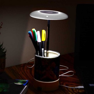 Kalemlikli Led Işıklı Okul-Ofis Öğretmen Gece Lambası Çerçeve - 3
