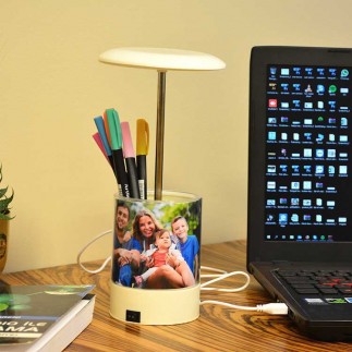 Kalemlikli Led Işıklı Okul-Ofis Öğretmen Gece Lambası Çerçeve - 4