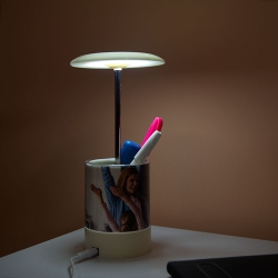 Kalemlikli Led Işıklı Okul-Ofis Öğretmen Gece Lambası Çerçeve - 1