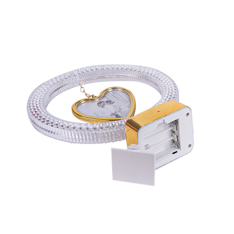 Led Işıklı Kristal Aşk Çemberi Fotoğraf Çerçevesi - 4