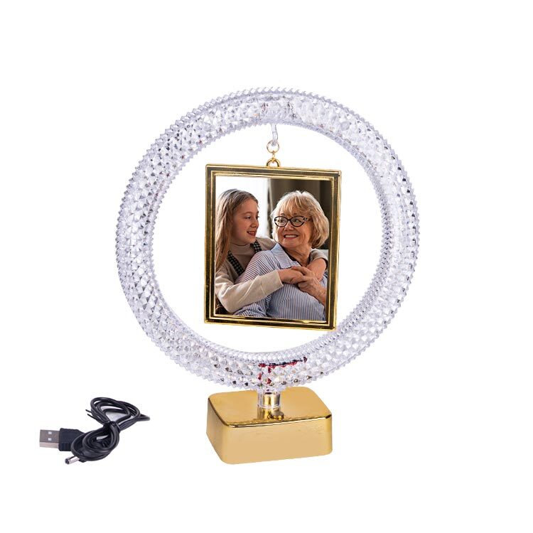 Led Işıklı Kristal Çember Fotoğraf Çerçevesi - 1