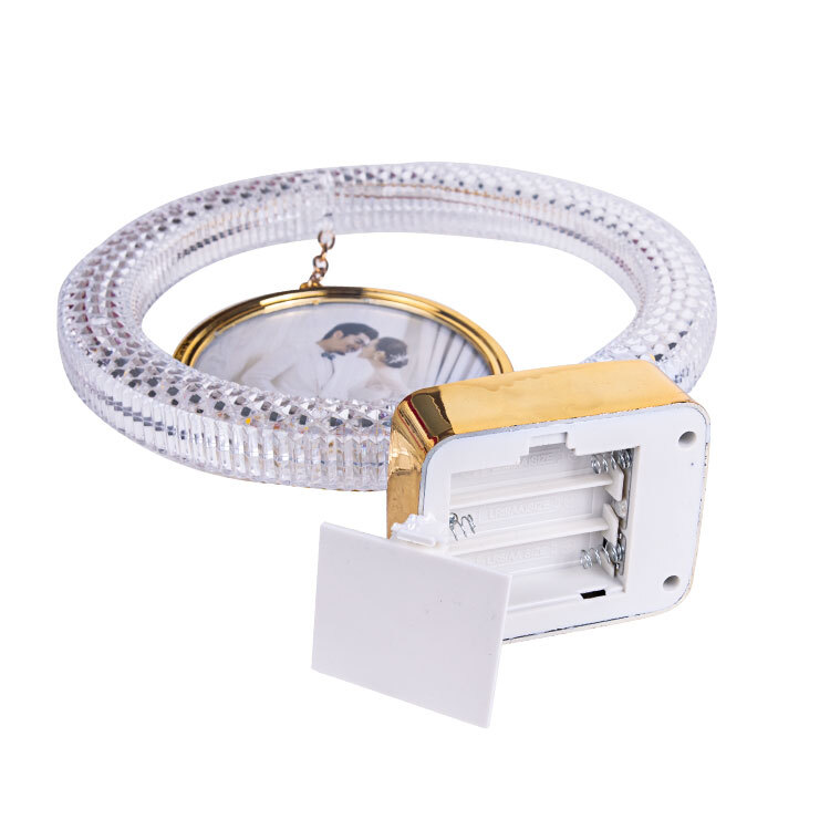 Led Işıklı Kristal Yuvarlak Çember Fotoğraf Çerçevesi - 5