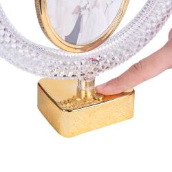 Led Işıklı Kristal Yuvarlak Çember Fotoğraf Çerçevesi - 6