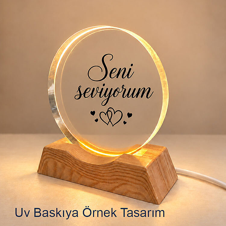 Led Işıklı Yuvarlak Cam - Uv Baskıya Uygun — görsel 3
