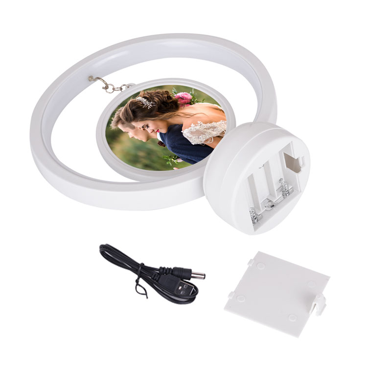 Led Işıklı Yuvarlak Fotoğraf Çerçevesi - 5