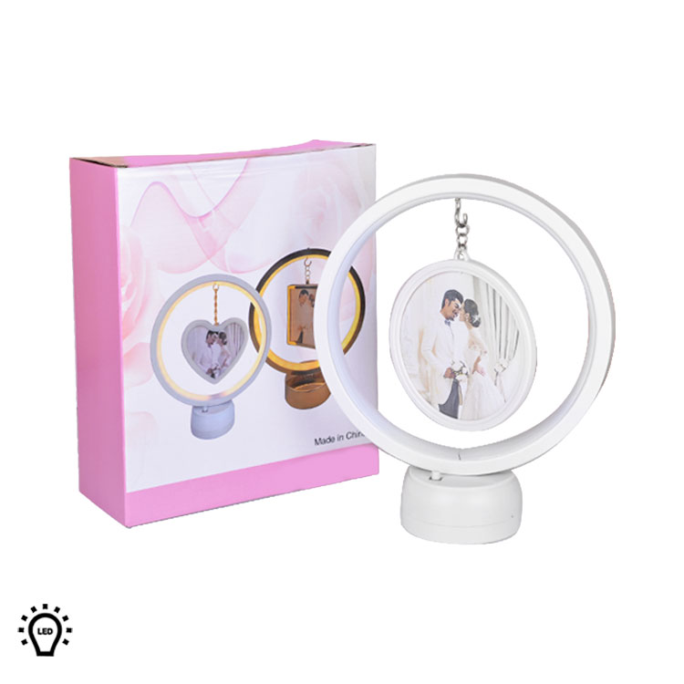 Led Işıklı Yuvarlak Fotoğraf Çerçevesi - 1