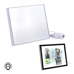Ledli Çift Fotoğraflı Sihirli Ayna - 1