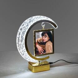 Led'li Kristal Hilal Dikey Fotoğraf Çerçevesi - 2