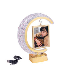 Led'li Kristal Hilal Dikey Fotoğraf Çerçevesi - 1