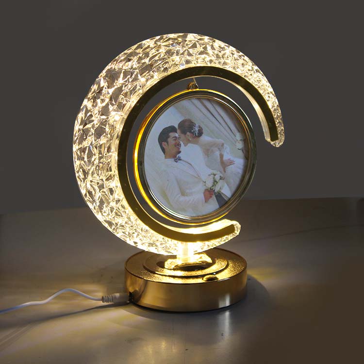 LED'li Kristal Hilal Fotoğraf Çerçevesi - 3