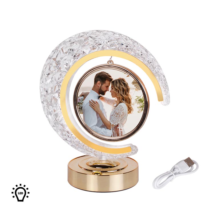 LED'li Kristal Hilal Fotoğraf Çerçevesi - 1