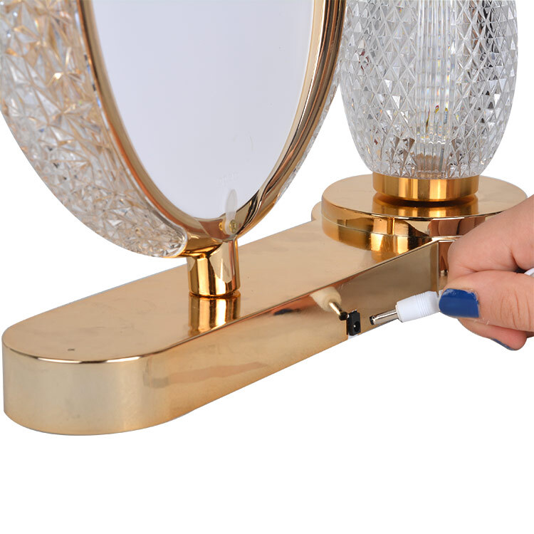 Ledli Kristal Vazolu Fotoğraf Çerçevesi - 25x28cm - 7